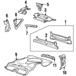 F8OZ5440320AA - Body: Rear Body Panel for Lincoln: Continental Image