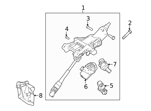 Steering Column Components for 2011 Mazda 3 #0