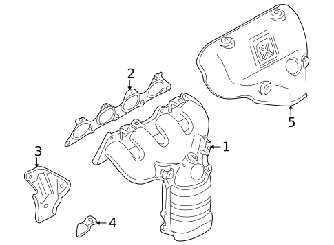 Exhaust Manifold for 2002 Mitsubishi Lancer #0