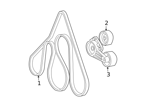 Belts & Pulleys for 2001 Ford Expedition #0