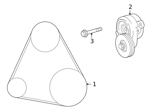 Belts & Pulleys for 2010 Lexus LS600h #0