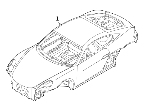 Body Shell for 2016 Porsche Cayman #0