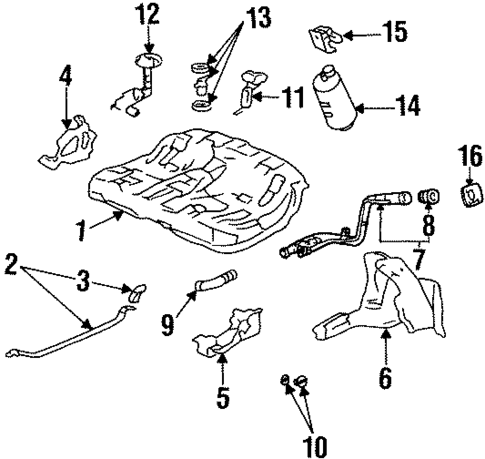 Emission Components for 1994 Honda Prelude #1