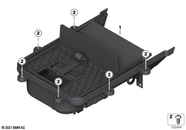 7129908078 - General Electrical System: Screw - Ts 5X12 for BMW-Motorrad Image