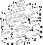22656076 - Body: Instrument Panel for Pontiac: Grand Am Image