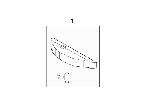 High Mounted Stop Lamp for 2015 Hyundai Accent #0