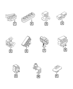 68171499AA - Brakes: Brake Line Clip for Mopar Image