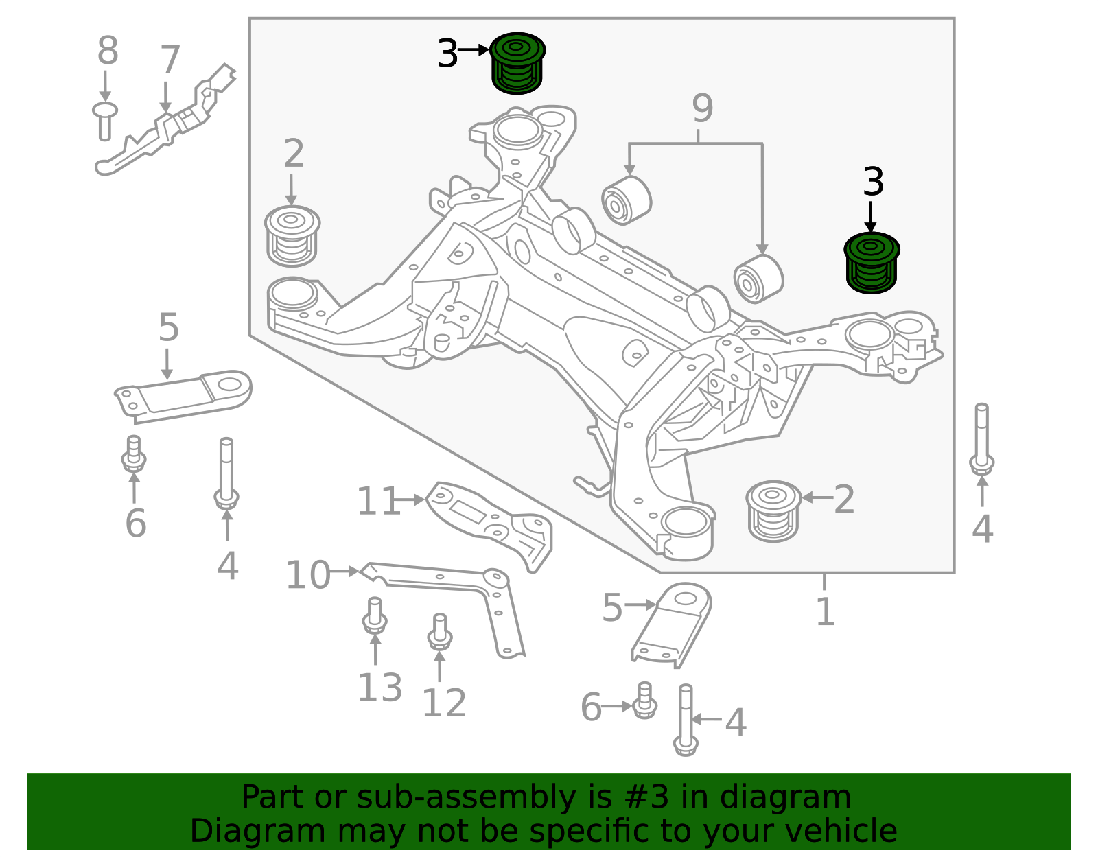 31360599 - High-Quality Suspension Crossmember Insulator for 2016-2025 ...