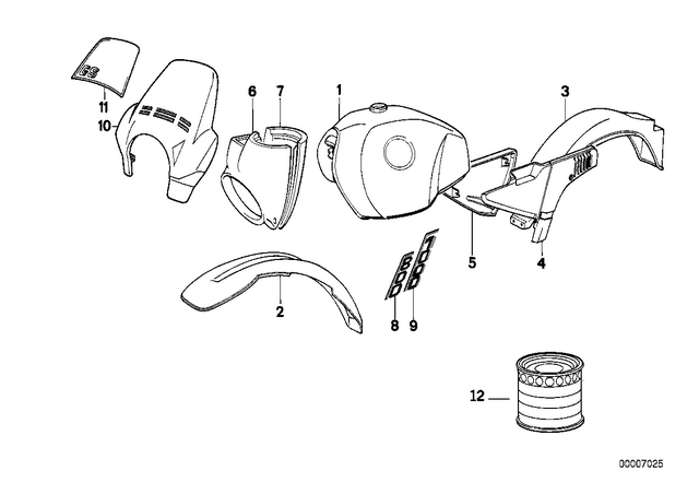 51142322215 - : Sticker Right - 1000 Switch/Side for BMW-Motorrad Image