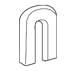 4589140AA - Body: Striker Spacer for Dodge: Caliber, Durango | Jeep: Compass, Gladiator, Grand Cherokee, Grand Cherokee L, Grand Cherokee WK, Grand Wagoneer, Grand Wagoneer L, Wagoneer, Wagoneer L, Wrangler, Wrangler JK | Ram: 1500, 2500, 3500 Image