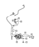 4809566AA - Emission Systems: Leak Detection Pump Bracket for Chrysler: Town &amp; Country, Voyager | Dodge: Caravan, Grand Caravan Image