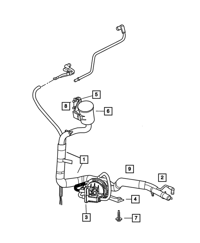 « 4809566AA – Emission Systems : Pompe De Détection De Fuite Support pour Mopar Image »