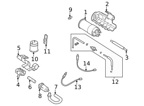 Emission Components for 2004 Kia Spectra #0
