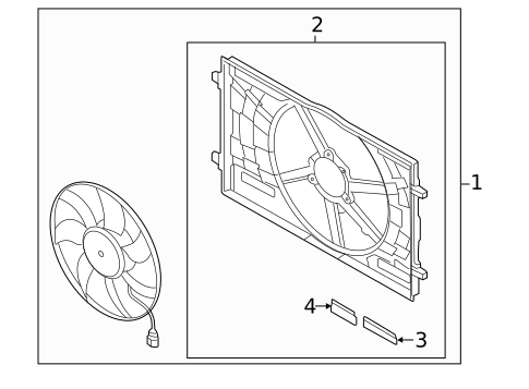 Cooling Fan for 2016 Audi A3 #1
