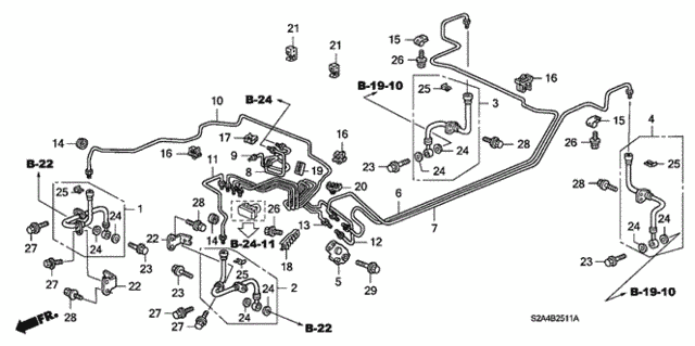 Brake Lines (ABS) ('04- '05) for 2004 Honda S2000 #0