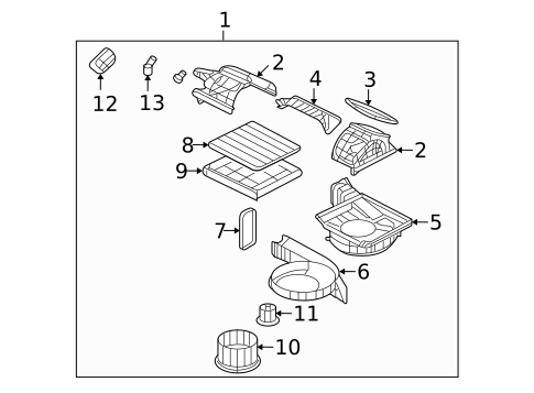 Blower Motor & Fan for 2008 Kia Optima #0