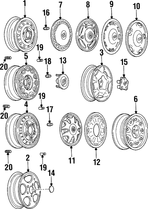 Wheels & Trim for 1998 Buick Skylark #0