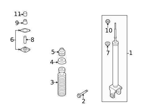 Shocks & Components for 2010 Nissan Altima #1