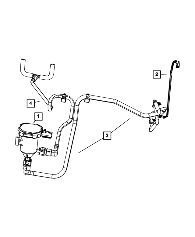 5290153AA - Emission Controls: Leak Detection Pump Vacuum Supply Tube for Mopar Image image