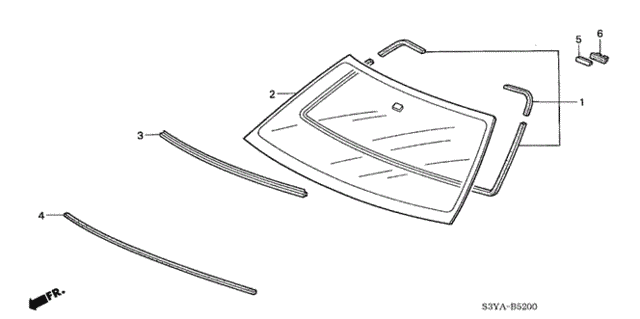 Front Windshield for 2005 Honda Insight #0