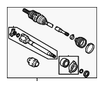 434100E521 - : Axle Assembly for Toyota: Grand Highlander Image