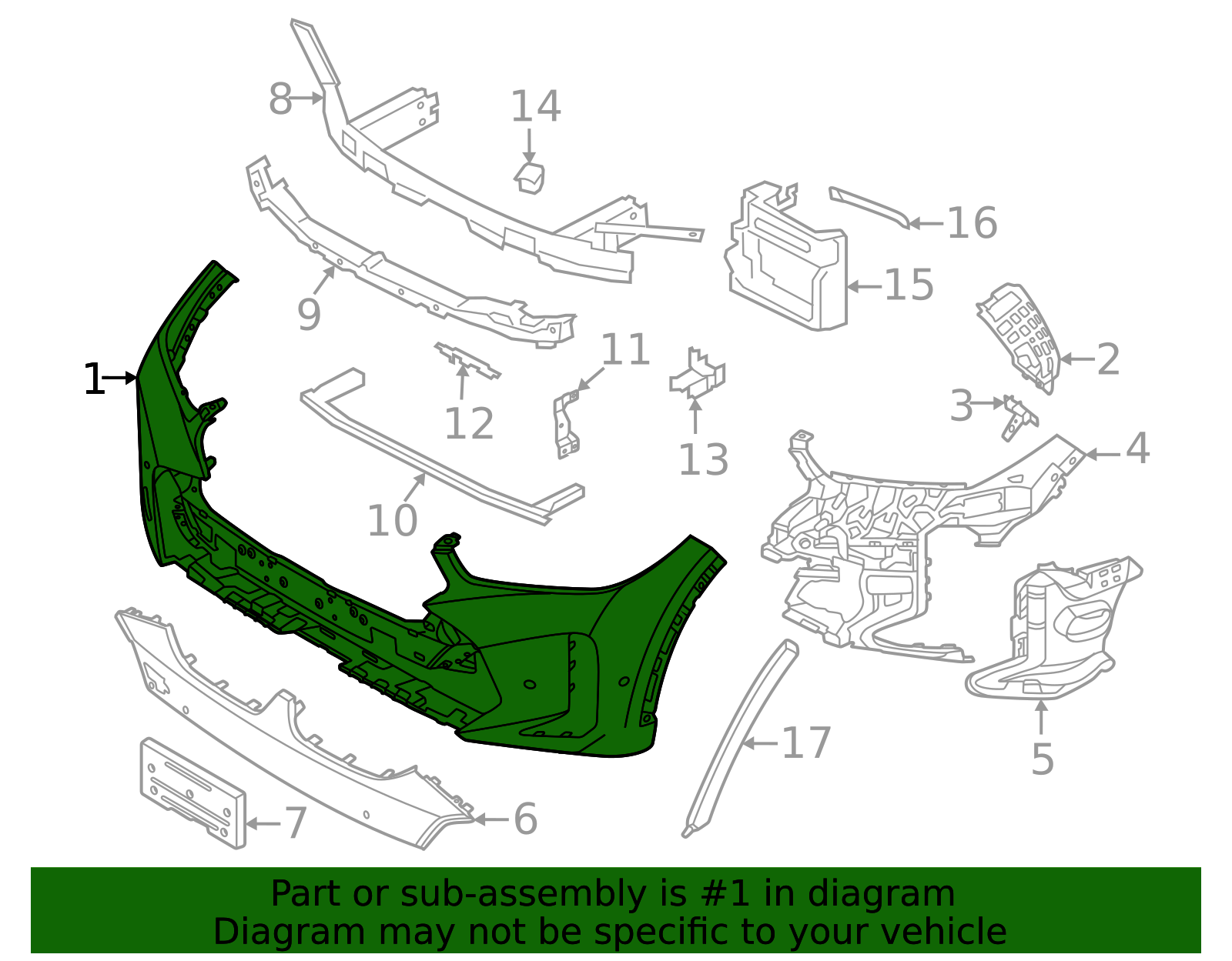 51-11-5-A45-334 - Bumper Cover 2024-2026 BMW X6 | BMW OEM Parts