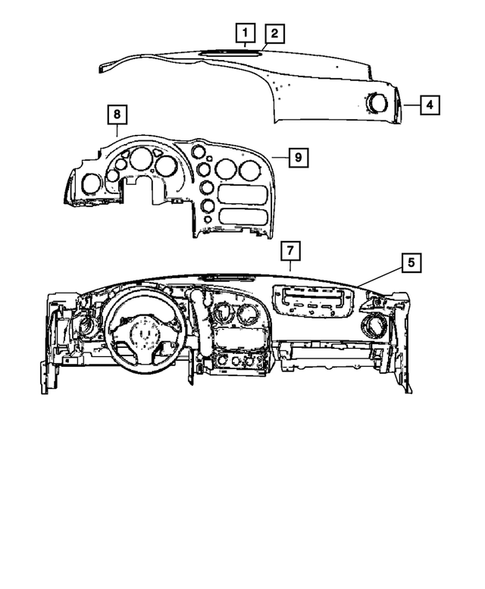 Instrument Panel for 2008 Dodge Viper #1