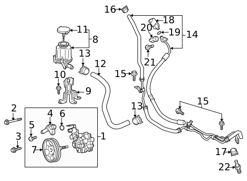 Pump & Hoses for 2014 Toyota FJ Cruiser #0
