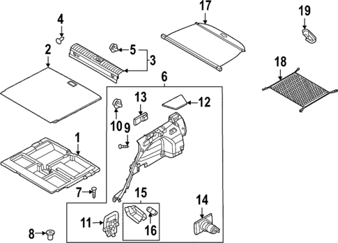Interior Trim - Rear Body for 2024 Hyundai Tucson #0