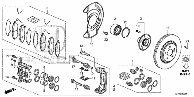 Front Brake for 2016 Honda Pilot #0
