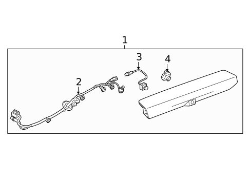 High Mounted Stop Lamp for 2025 GMC Sierra 2500 HD #1