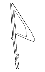 95854231107 - Body: Vent Glass for Porsche: Cayenne Image