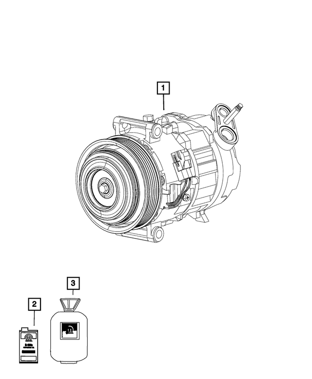 « 68224150AB – Air Conditioners and Heaters : Compresseur Lubrifiant pour Mopar Image »