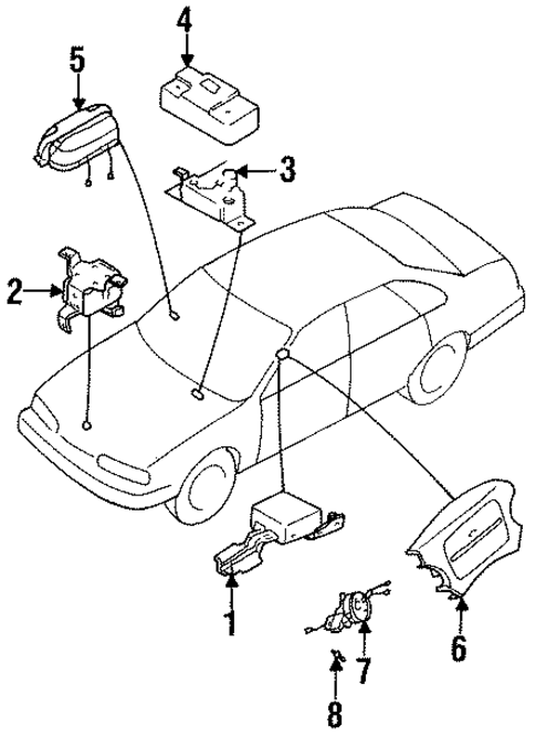 Air Bag Components for 1995 INFINITI Q45 #0
