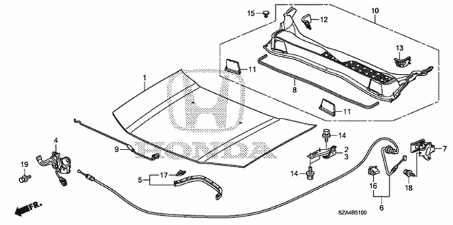 Engine Hood for 2013 Honda Pilot #0