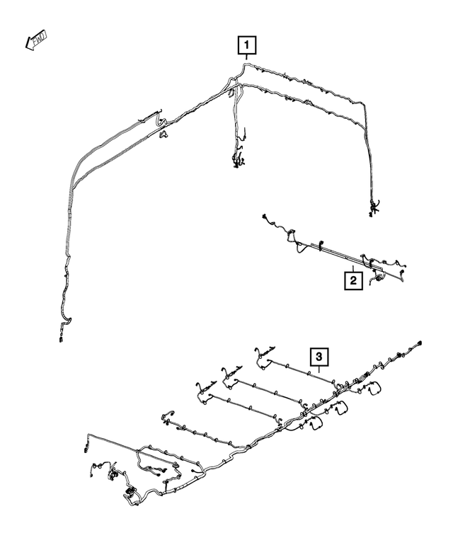 68171816AH - Electrical: Body Left Wiring for Mopar Image