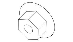 8049740U0A - Body: Upper Hinge Retainer Nut for Nissan: 370Z, Kicks, LEAF, Micra, Murano, Pathfinder, Versa, Versa Note, Z Image