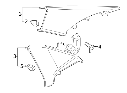 Interior Trim - Quarter Panels for 2019 Audi A4 Quattro #0