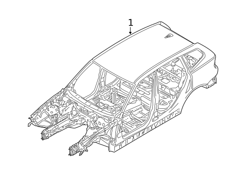 Body Shell for 2013 BMW X1 #0