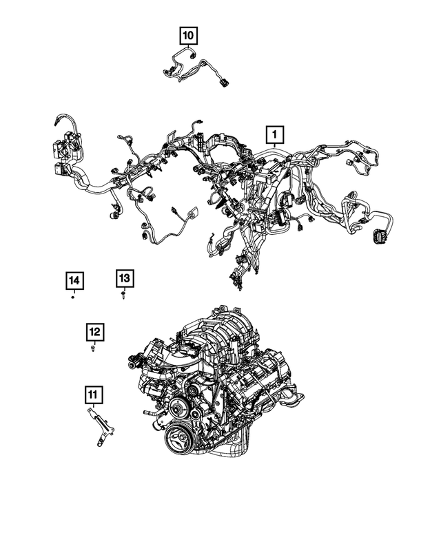 68433511AB - Electrical: Transmission Wiring for Mopar Image