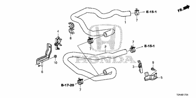 Water Hose ('15-) for 2015 Honda CR-V #0