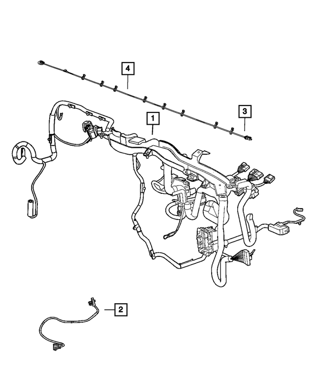 68087806AC - Electrical: Steering Wheel Wiring for Mopar Image image