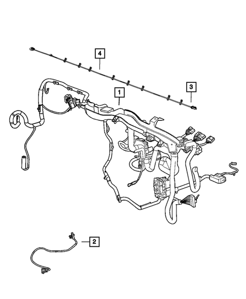 Wiring-Instrument Panel for 2013 Jeep Compass #0