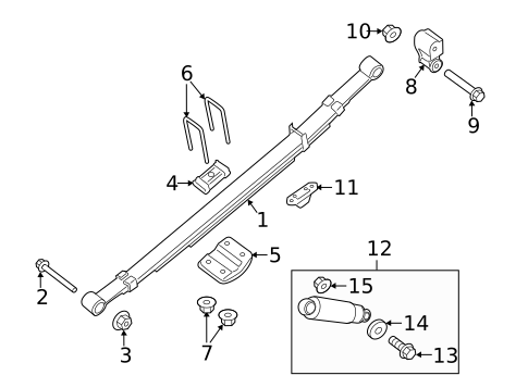 Rear Suspension for 2019 Nissan NV2500 #1