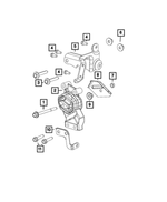 6101688 - Engine: Hex Lock Nut, Mounting for Mopar Image