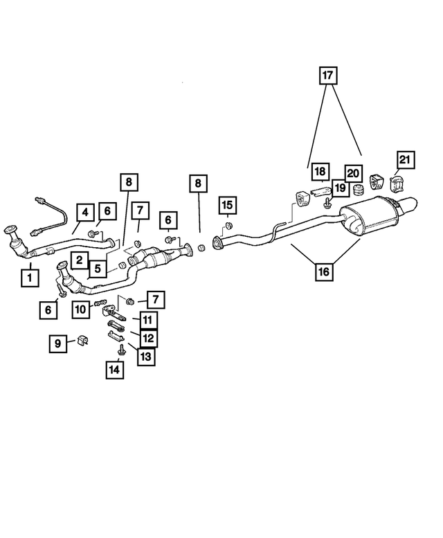 5101226AA - Exhaust: Catalytic Converter Mounting Nut for Mopar Image image
