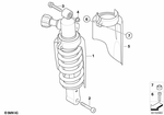 33537702451 - : Mudguard, Spring Strut for BMW-Motorrad Image