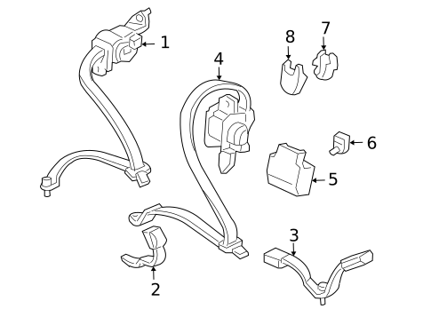 Rear Seat Belts for 2005 Honda Civic #2