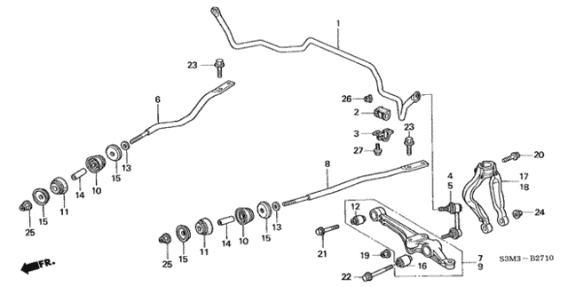 Front Lower Arm for 2002 Acura CL #0
