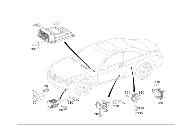 9905011 - Electrical System: Hexagon Head Screw for Mercedes-Benz: 250, 300S, CL550, CL600, CL63 AMG, CL65 AMG, S350, S400, S500, S550, S600, S63 AMG Image image